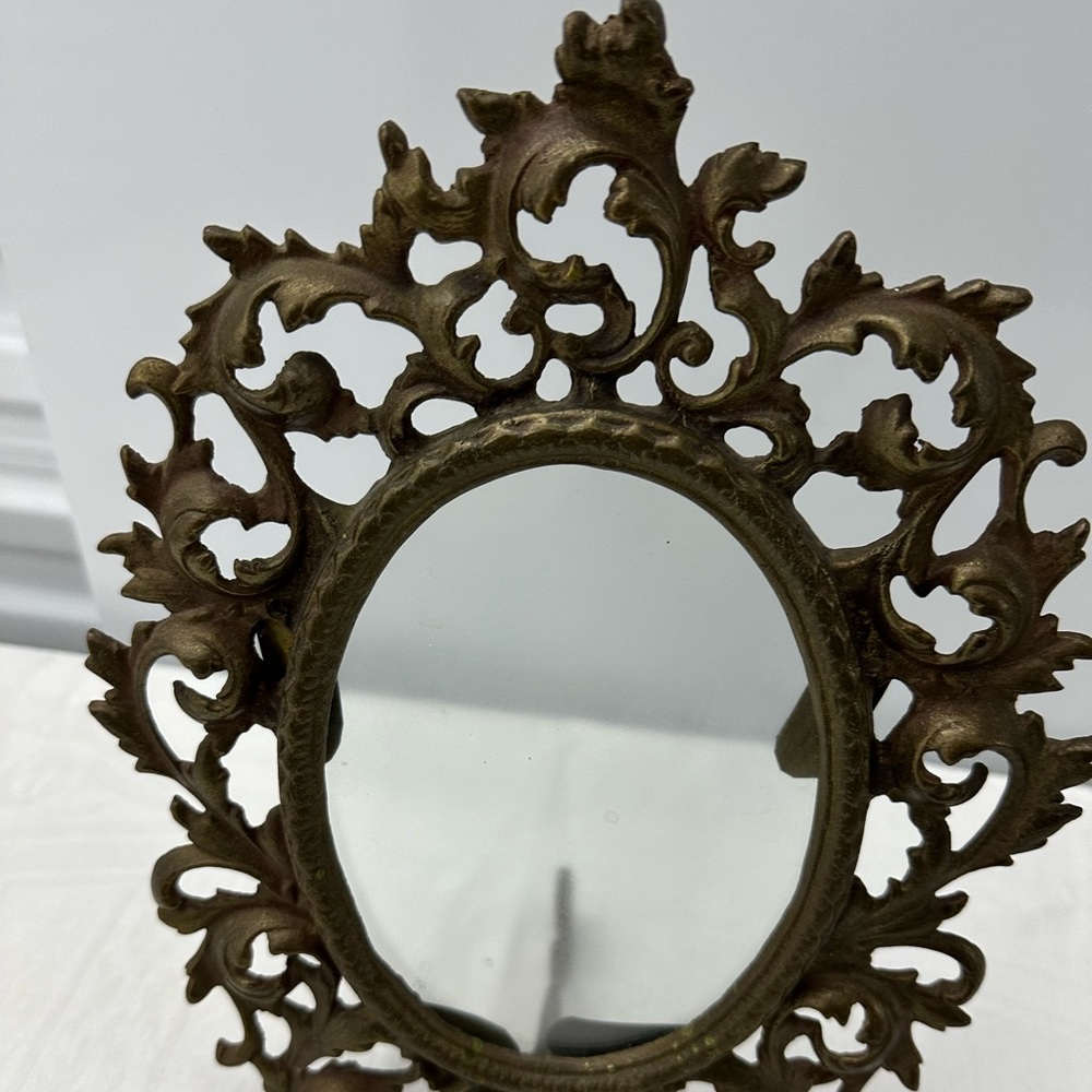 Antique Brass Large Oval Picture Frame
